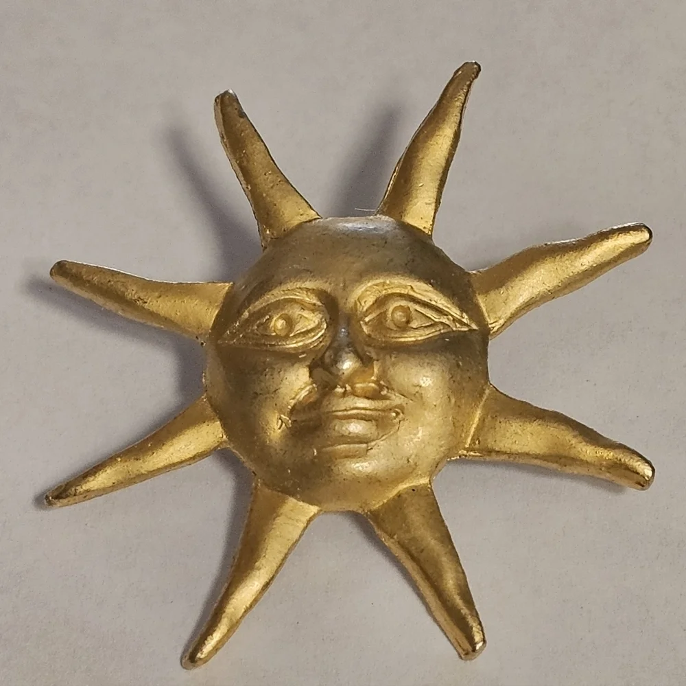 Vintage matte goldtone